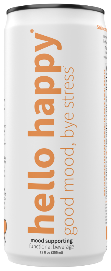 Hello Happy functional drink can